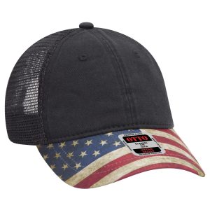 OTTO CAP 6 Panel Low Profile Mesh Back Trucker Dad Hat