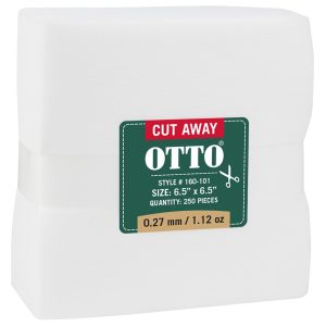 OTTO Embroidery Stabilizer Backing Cut Away Sheets