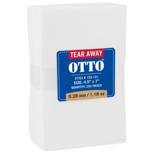 OTTO Embroidery Stabilizer Backing Tear Away Sheets